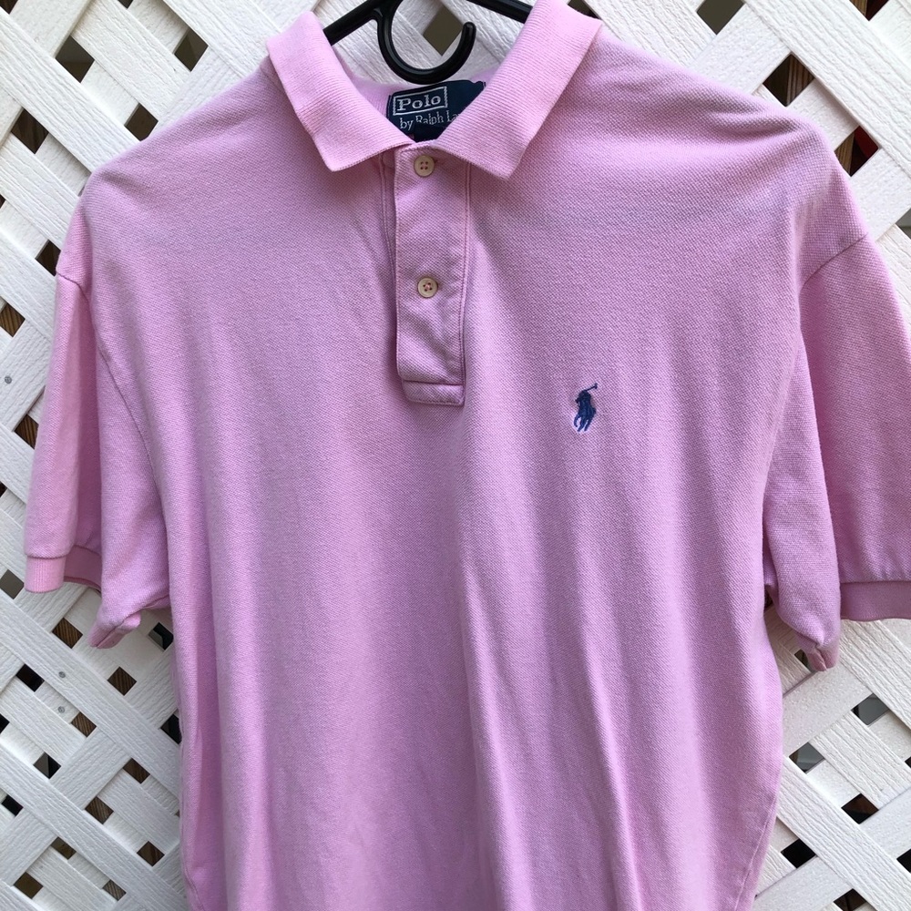 Men’s Pink Med Polo Shirt